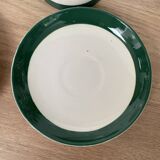 Set of 2 Digoin Sarreguemines cups and saucers