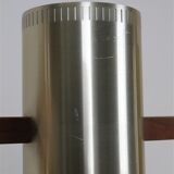 Rare lampe suspendue "Cylinder III" par Jo Hammerborg pour Fog & Mørup / années 1960 / design danois moderne du milieu du siècle / Teck / Laiton