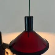 Vintage 2x Holmegaard P&T pendants - Michael Bang - Danish design lamp