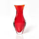 Red vase orange Murano Sommerso Mandruzzato Vintage