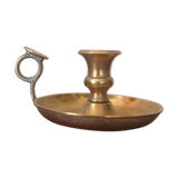 Brass cellar rat candlestick