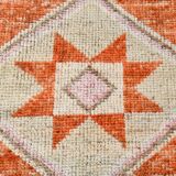 3x10 Orange & Beige Persian Vintage Runner Rug, 94x317Cm SK 22040