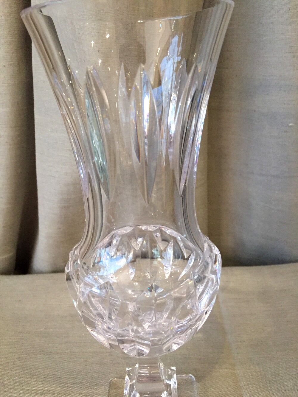 Vase medicis sevres en cristal taille
