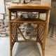 Table d'appoint, desserte en rotin, 2 niveaux