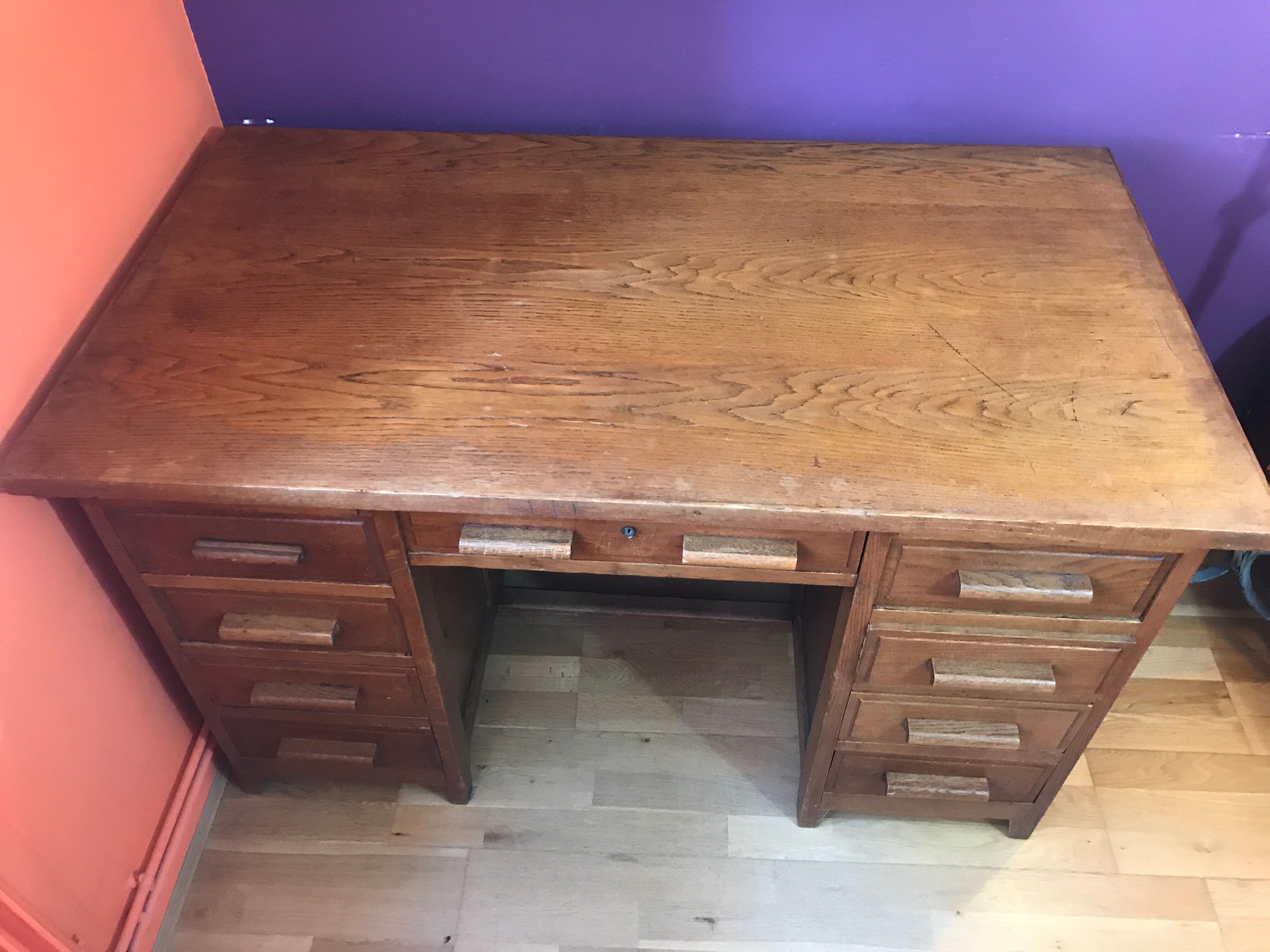 Desk master school or administration 1950 vintage