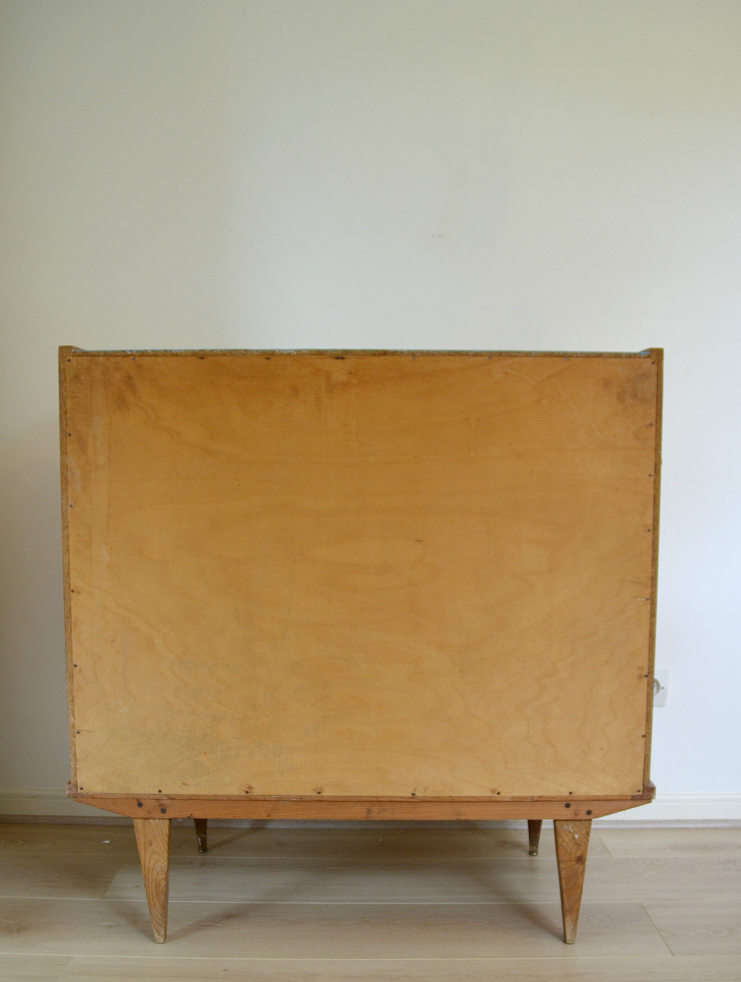 Vintage scandinavian style wooden dresser