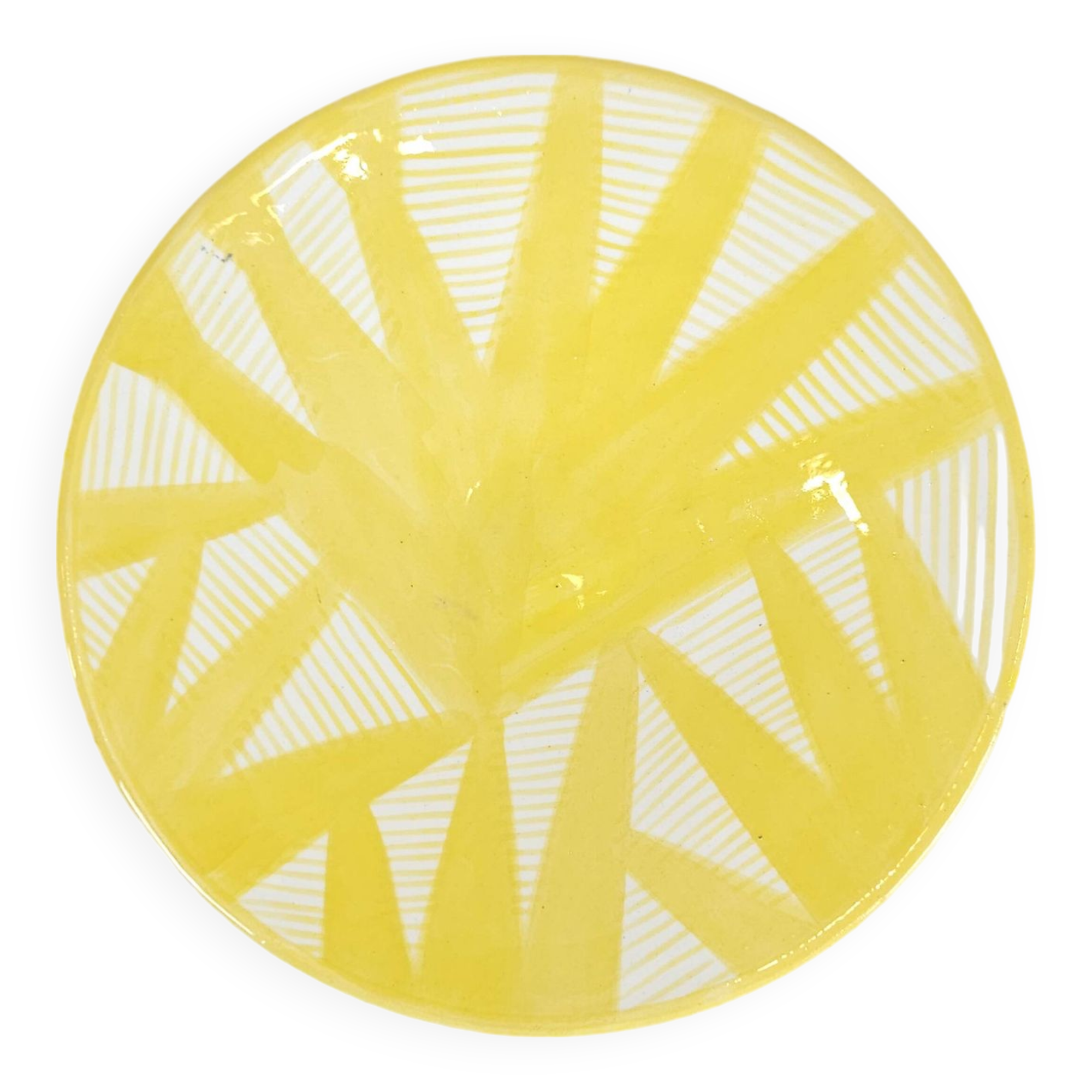 Medium plate - yellow PALM