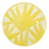 Assiette moyenne - PALMES jaune