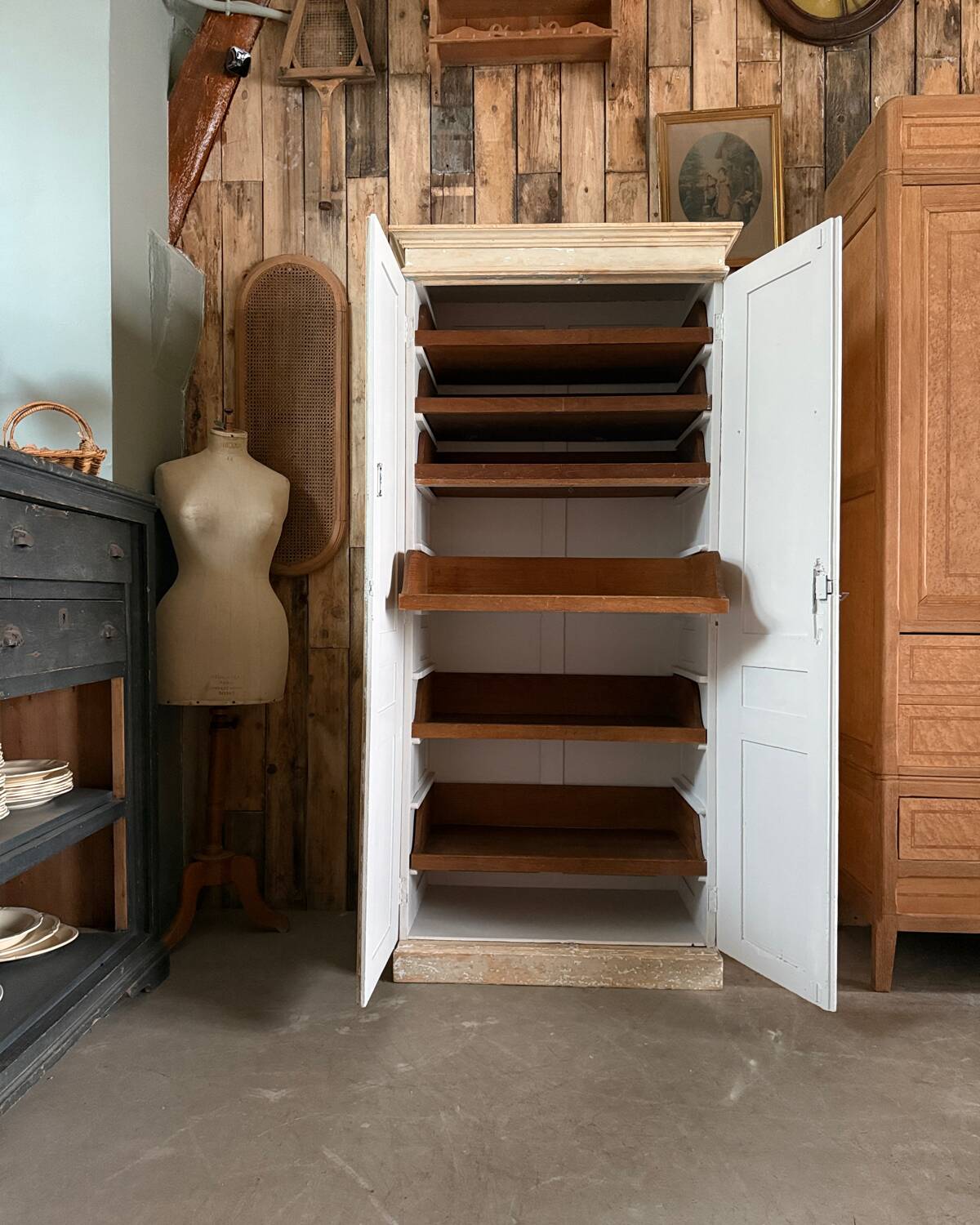 Patinated Parisian wardrobe (renovated)