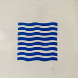 Waves vintage europe industrial enamel sign decoration