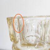 Yellow glass vase by Josef Hoffman for Moser