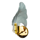 "Leaf" wall lamp by Carl Fagerlund, Murano glass, Germany, 1970