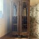 Pair of Art Deco display cabinets in solid oak