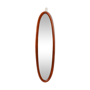 miroir mural en teck