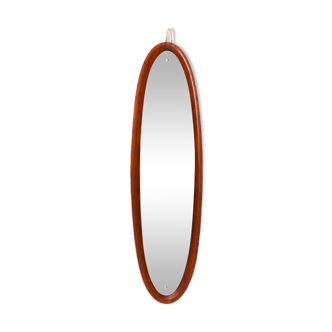 Wall mirror in teak Italy 1950 141x39cm