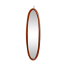 Wall mirror in teak Italy 1950 141x39cm
