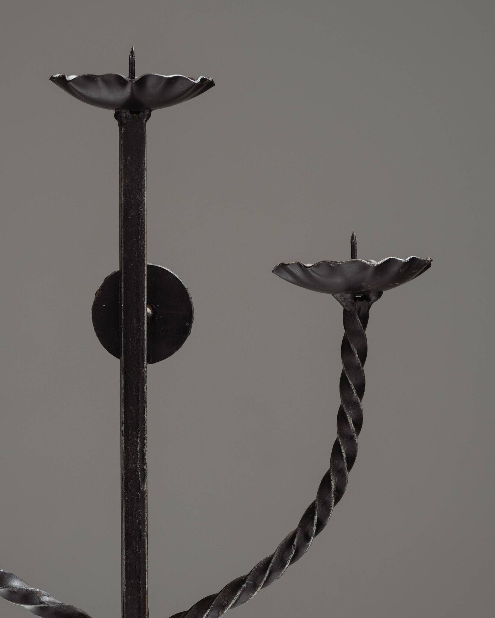 Pair of Brutalist Candlesticks, 1950s