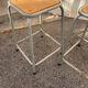Duo gray industrial stools
