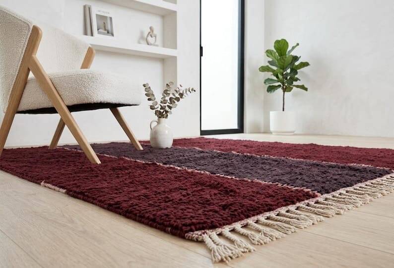 Handwoven pure wool traditional Boujaad rug 150/250 cm