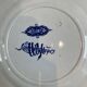 Large flat plate Sarreguemines Terre de fer Cluny