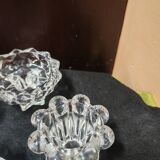 Set of glass candle holders from Reims