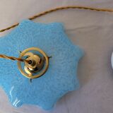 Blue Clichy glass suspension