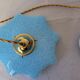 Blue Clichy glass suspension