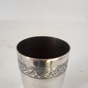 Timbale Art déco en métal argenté Poinçon Léonce Florentin