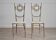 Hollywood regency chiavarine side chairs, 1950s, set of 2