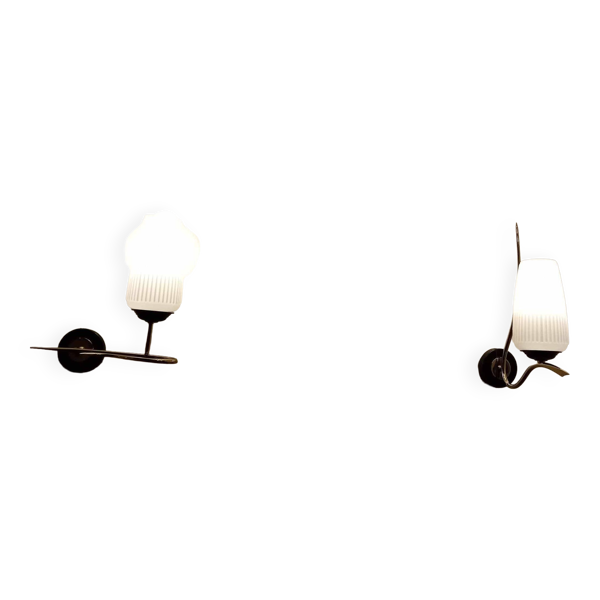 Suite de 2 appliques années 40