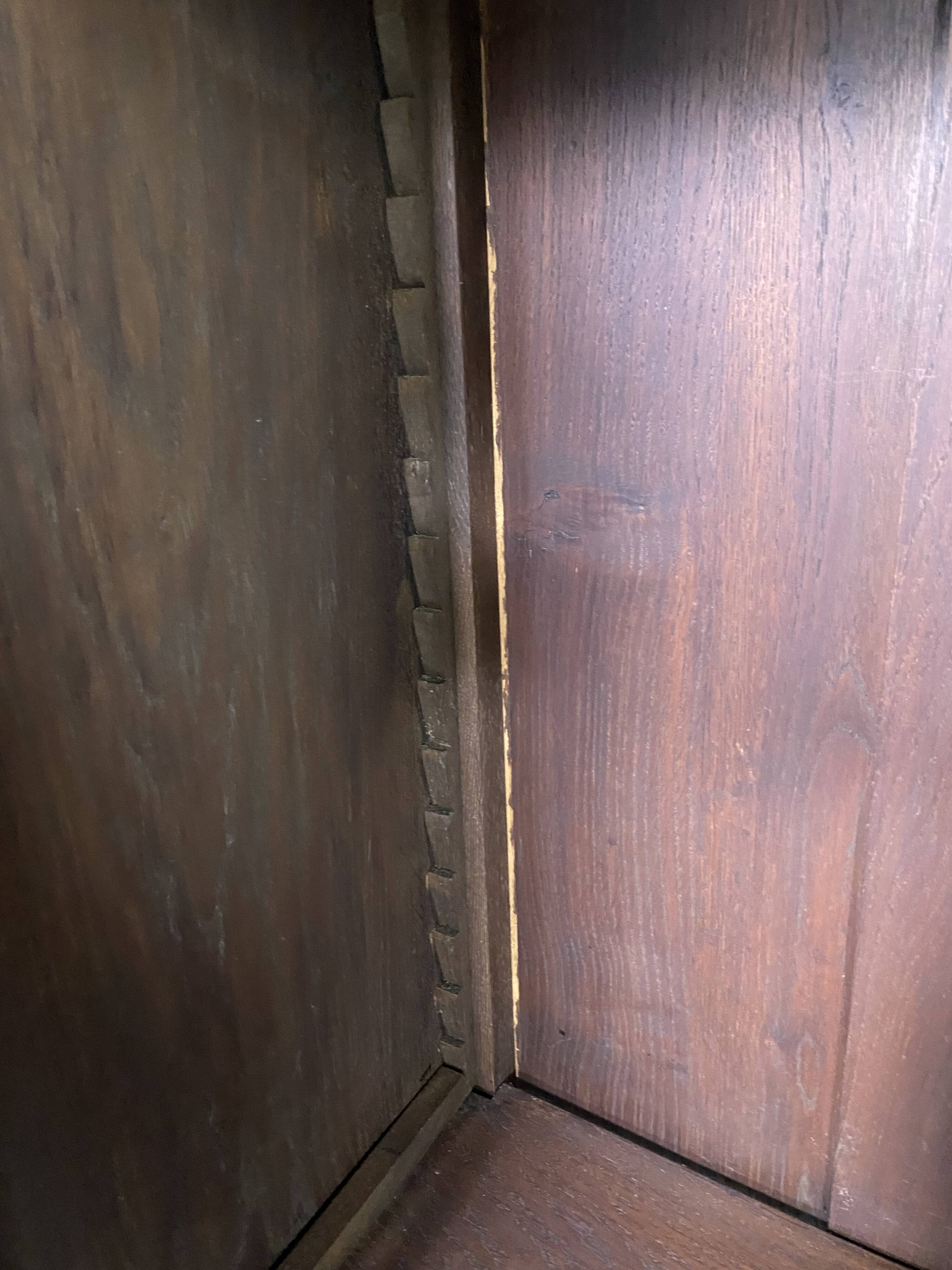 Large vintage wooden bookcase