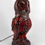 Important ceramic lamp / floor lamp, Owl, by Walter Gerhards