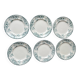 6 Longwy Ironstone Flat Plates, Richelieu Pattern