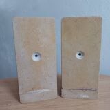 2 Stone Bookends – Art Deco Minimalist Design, France, c. 1930s–1950s