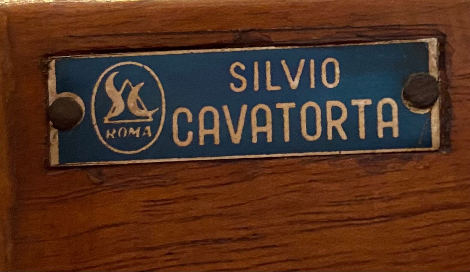 Writing Desk by Silvio Cavatorta in solid Walnut, Italy, 1950's