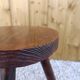 Solid wood tripod stool