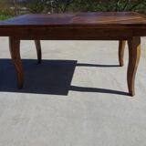 Walnut table with extensions, 6/10 people