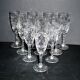 Lorraine crystalware set of 10 cut crystal champagne flutes garland