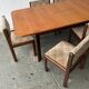 1960’s mid century G Plan dining table with 6 matching dining chairs