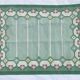 Swedish Green Wool Rug Flat-Weave Kilim Rölakan Rug Signed “M” 1960s
