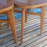 Pair of 1950s bistro chairs