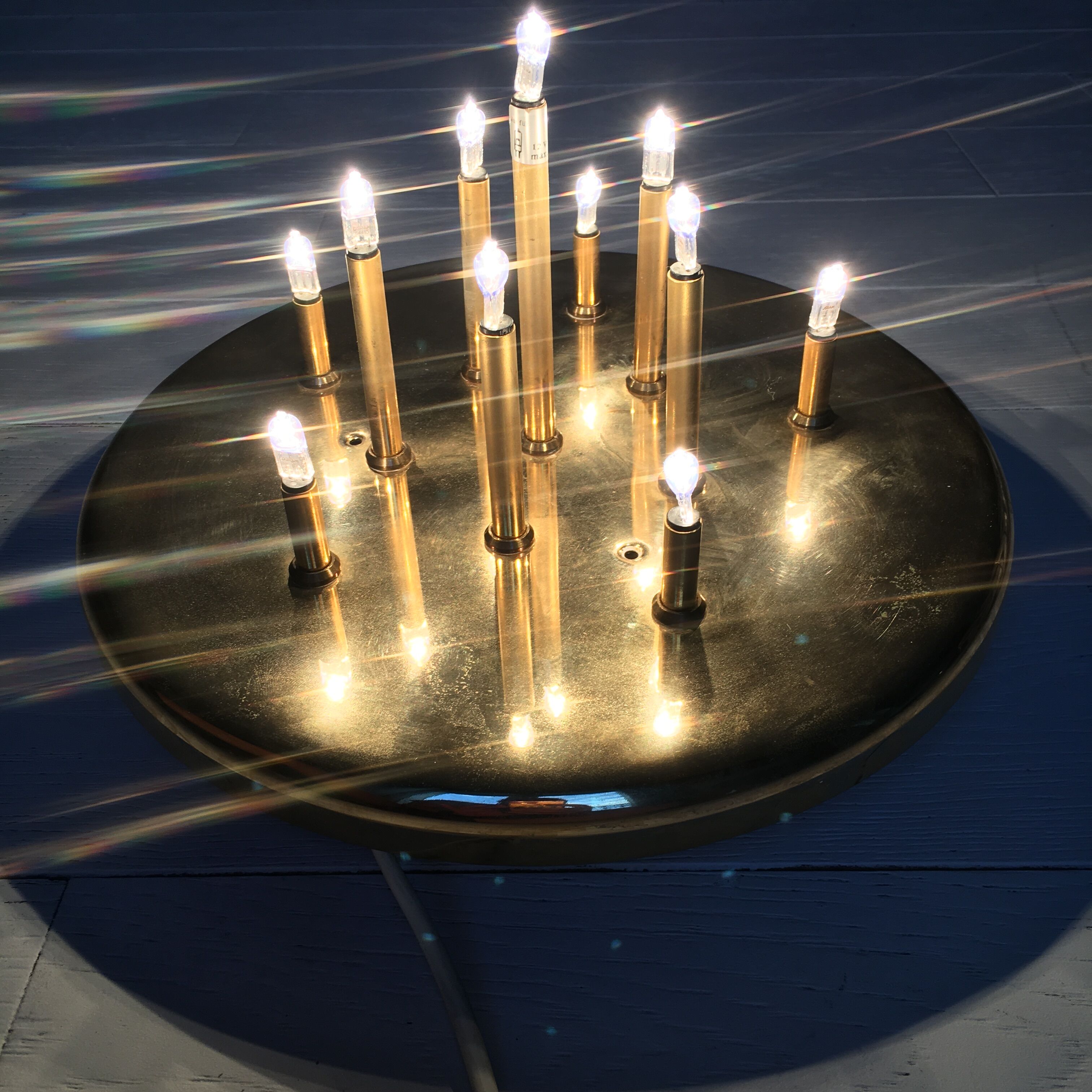 Gilded metal wall lamps of the brand Grossmann