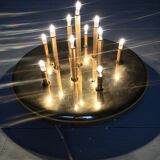 Gilded metal wall lamps of the brand Grossmann