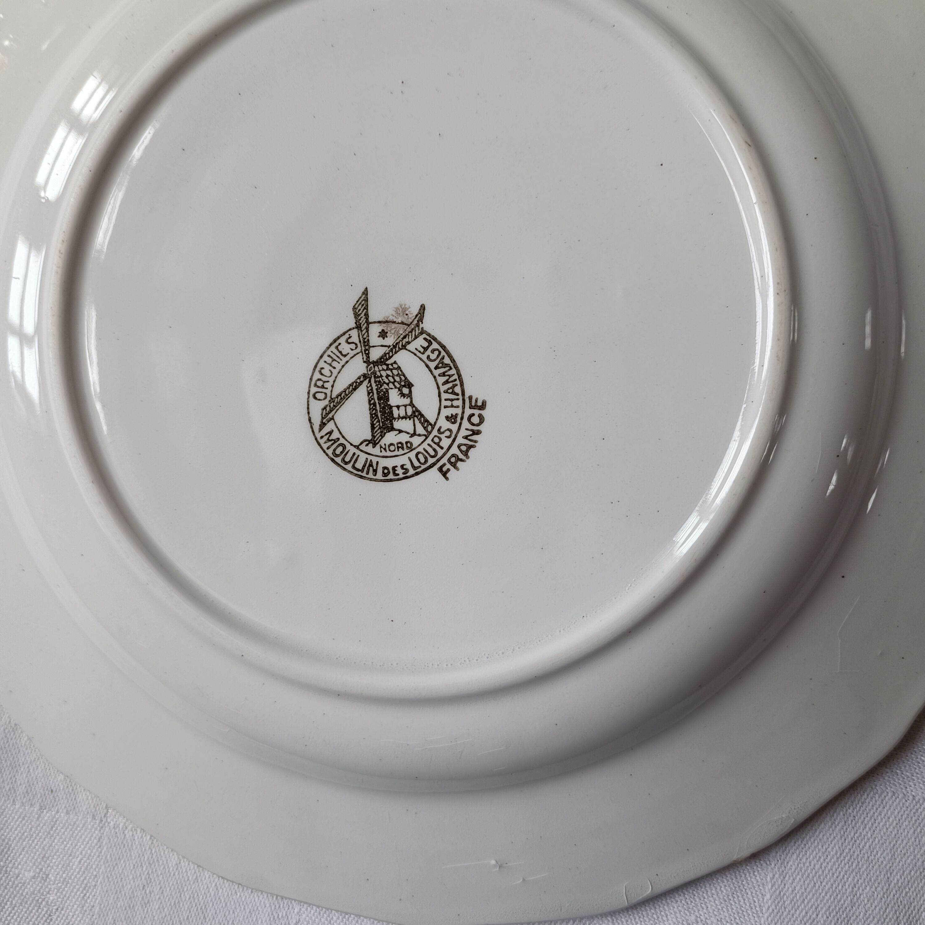 6 dessert plates iron land moulin des loups les chansons