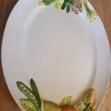 Plat de service barbotine