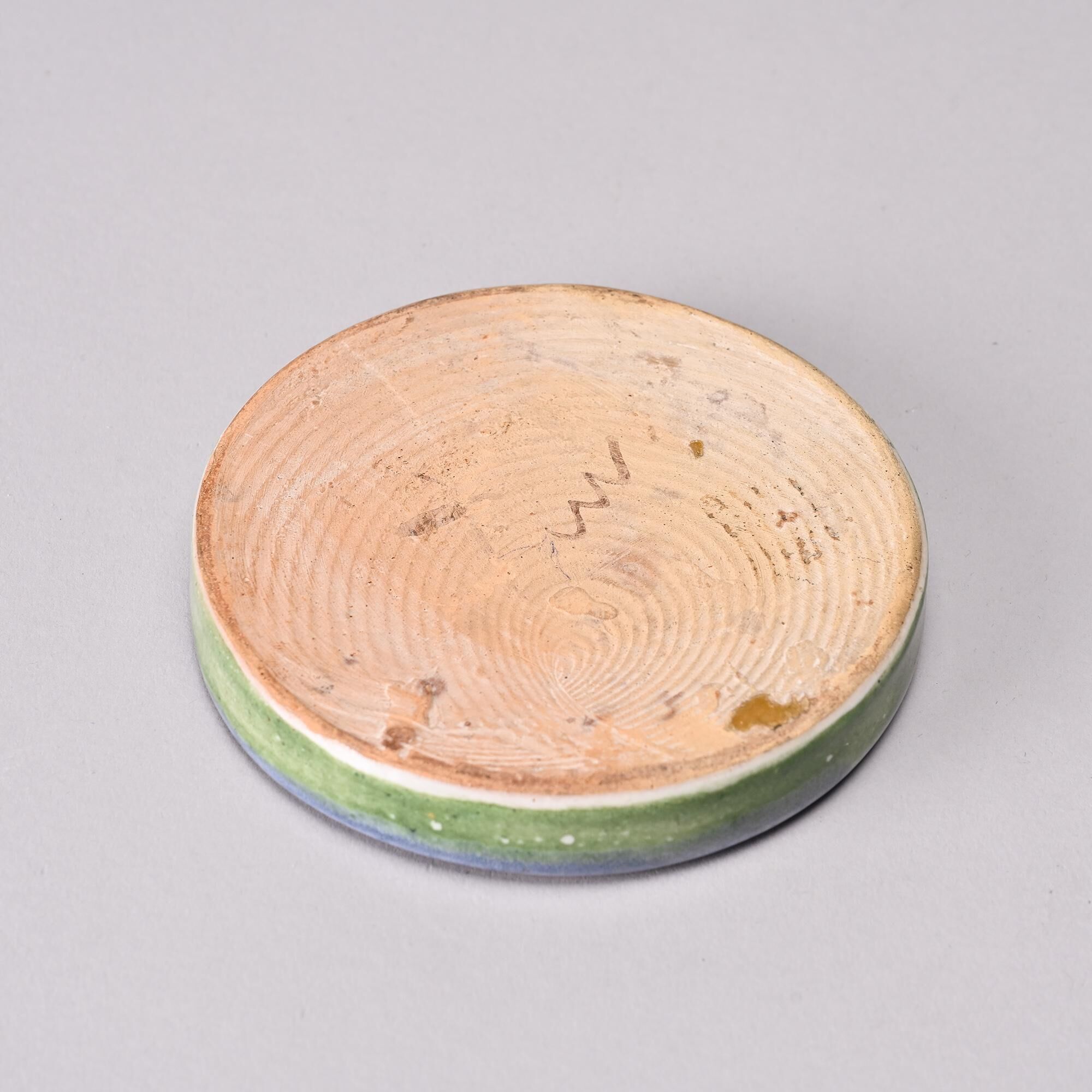 Decorative glazed ceramic bowl, circa 1950.