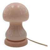 Vintage pink mushroom lamp Murano glass 80's