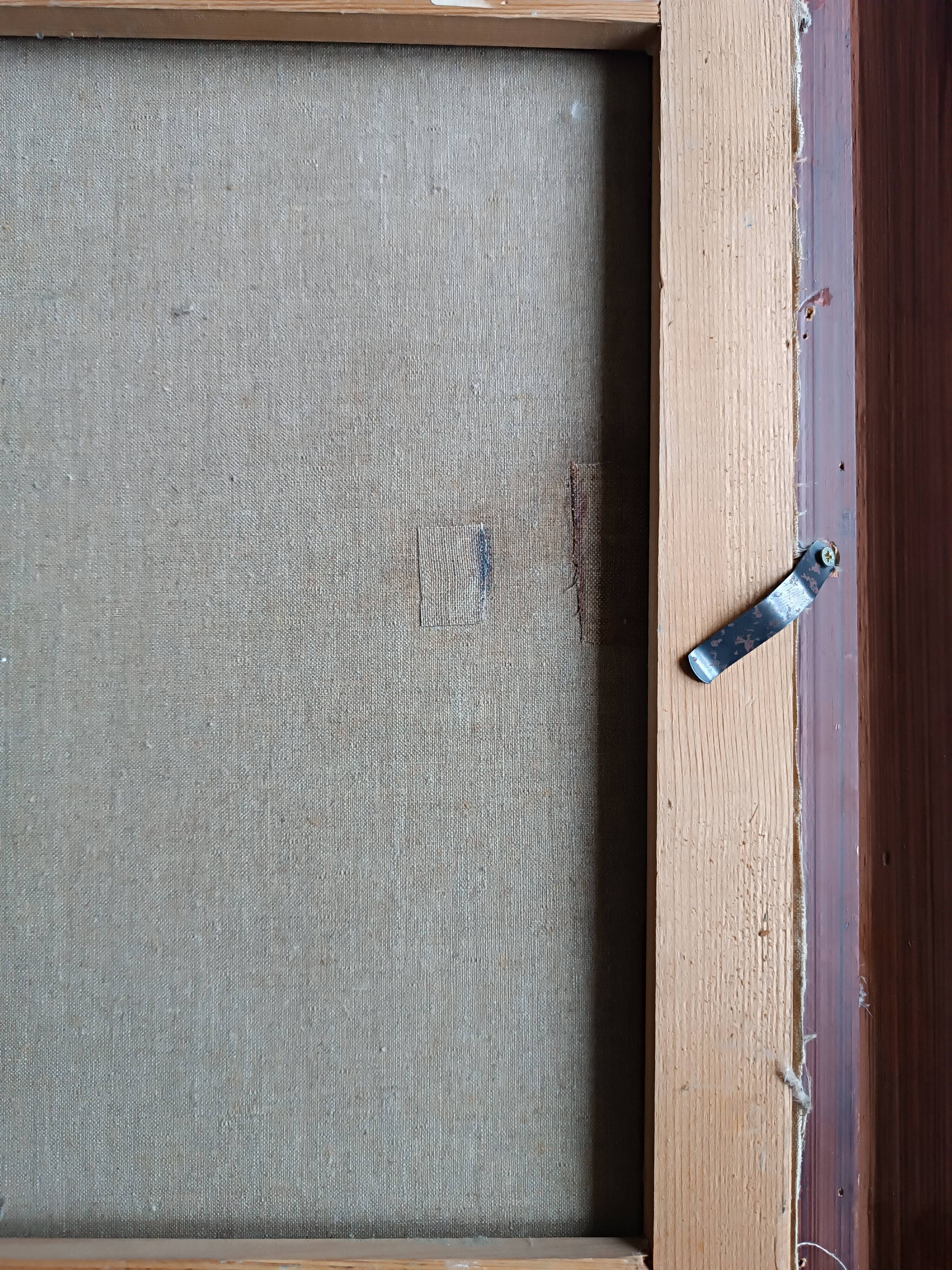 Oil painting on canvas signed lucienne tessier du cros