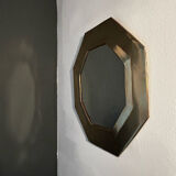 Brass mirror 32x32cm