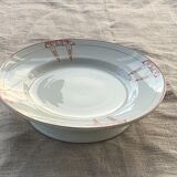 Compotier fruit cup in white art deco porcelain